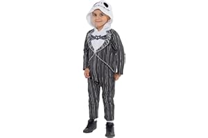 Disney Nightmare Before Christmas Jack Skellington Zip Up Coverall Newborn to Little Kid