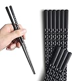 YFWOOD 5 Pairs Fiberglass Chopsticks - Reusable
