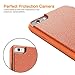 iPhone 6 leather case,[Shockproof] ZVE iphone 6s flip Stand Window Open Case Cover for apple iPhone 6/6s 4.7 brown