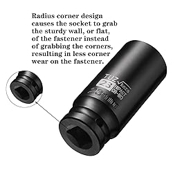 TUZkozs 1/2-Inch Drive 23mm Deep Impact Socket with