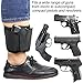 Depring Ankle Holster for Concealed Carry Hidden Pistol Carrier for Right Left Handed Use Fits Subcompact Compact Handguns