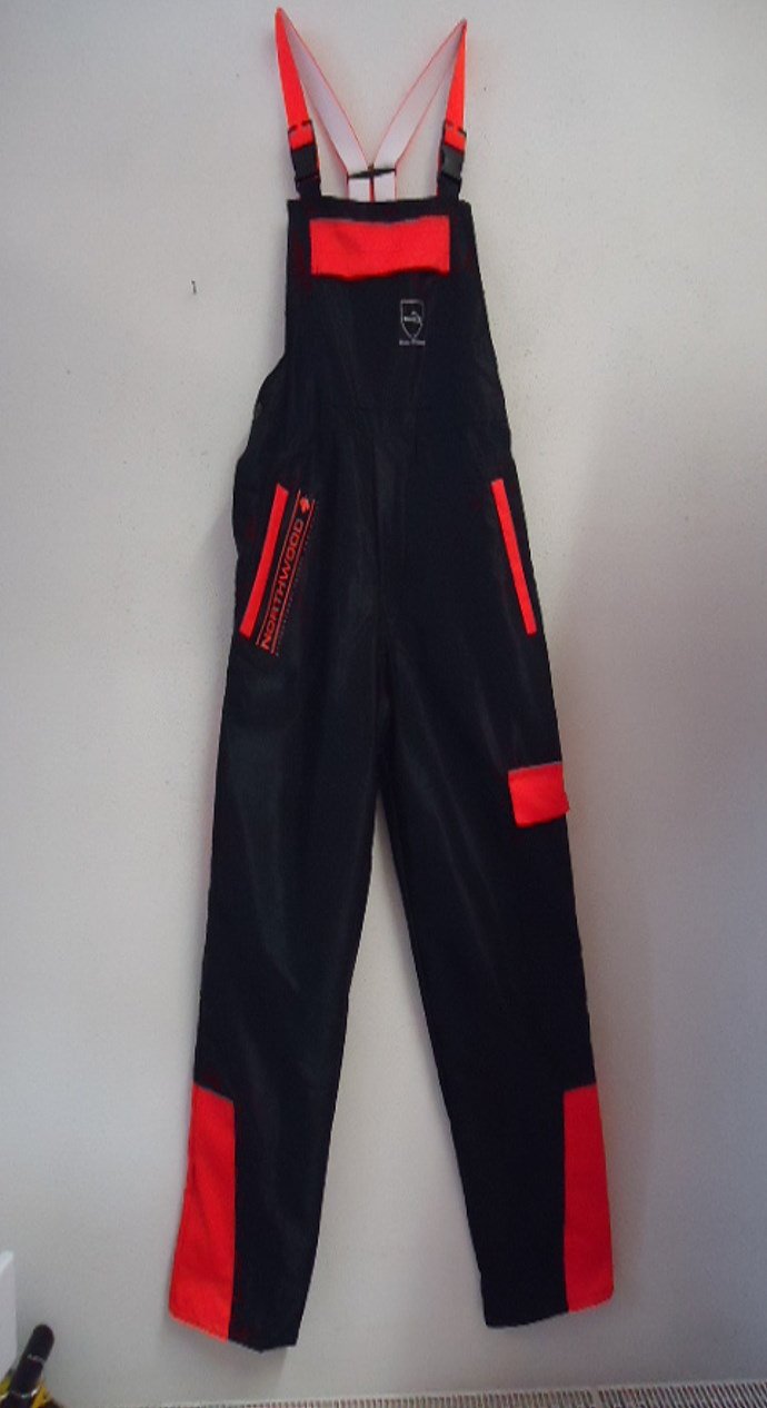 Northwood Men's Dungarees Red Cargo Style Loose 5 Pockets (2 x Cargo, 3 x More) Slip On High Waist Non-Stretchy Insulated Size L 30+