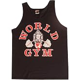 World Gym W321 Tank Top Athletic-Cut Classic Logo