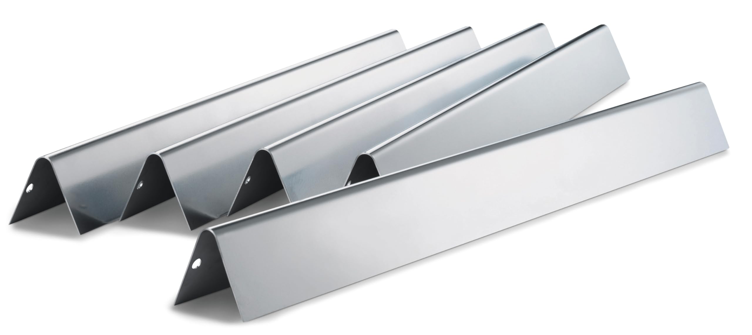 Weber Flavorizer Bars, Stainless Steel, Suitable for Genesis 300 Series with Front Control Knobs (Set of 5)