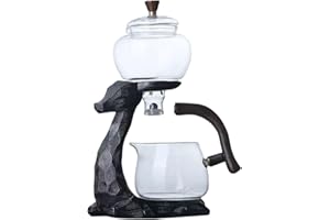 Glass Automatic Set Drip Pot Infuser Tea Drip Pot Tea Making Oolong Tea Maker Automatic Tea Set for Home