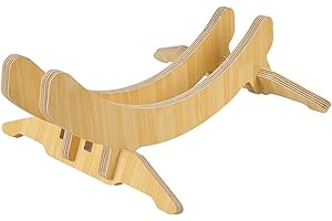 PHENOFICE Wood Adjustable Bike Parking Stand Wooden Bike Display Rack with Multi-slot Support Assorted style