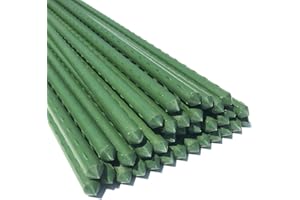 WAENLIR Garden Stakes 48 inch 4ft Sturdy Plant Sticks/Support, Tomato Stakes, Pack of 30
