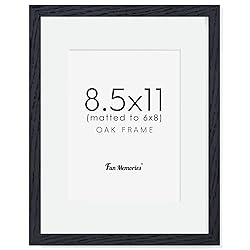 Solid Oak Wood Frame 8.5x11, 8.5"x11" Photo Frames