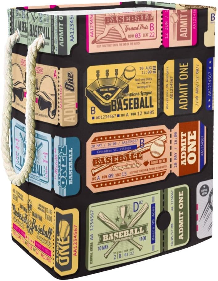 Inhomer Laundry Hamper Baseball Competition Admission
