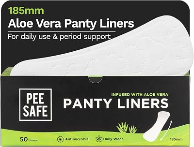 PEESAFE Panty Liner for Women Feel Fresh Aloe Vera 185mm 50 Liners
