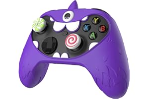 PlayVital Cute Silicone Cover for Xbox Series X/S Controller with Joystick Cap and Sticker, Anti-Slip Grip Protector for Xbox