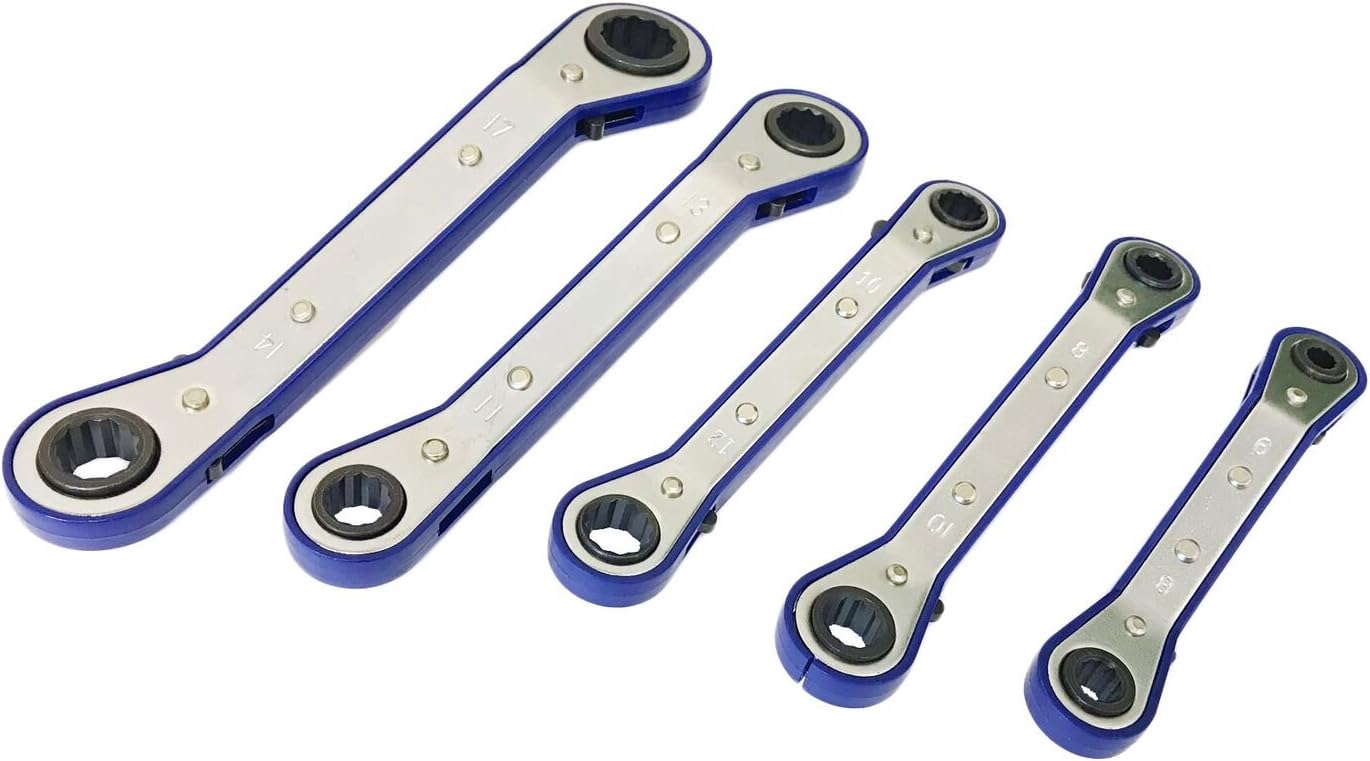 Offset Ratchet Wrench Set w/Flip Switch (Metric)