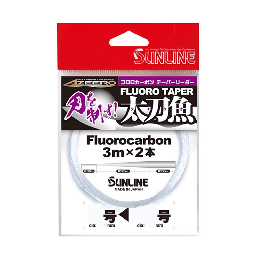 サンライン アジーロ フロロテーパー太刀魚 3m×2本入 16>6号 クリアの商品画像