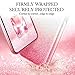 ESR Makeup Glitter Case for iPhone Xs/iPhone X, Glitter Sparkle Bling Cover [Three Layer] for iPhone 5.8 inch (2017 & 2018 Release)(Ombre Ruby)