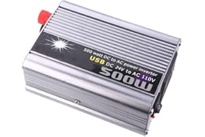 Eaglerich Car Power Inverter Converter 500W Watt DC 24V to AC 110V USB Adapter Portable Voltage Transformer Car Chargers Powe