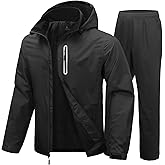 SWISSWELL Men Women Rain Suits Waterproof Lightweight Rain Gear Jacket and Pants for Golf, Hiking, Travel