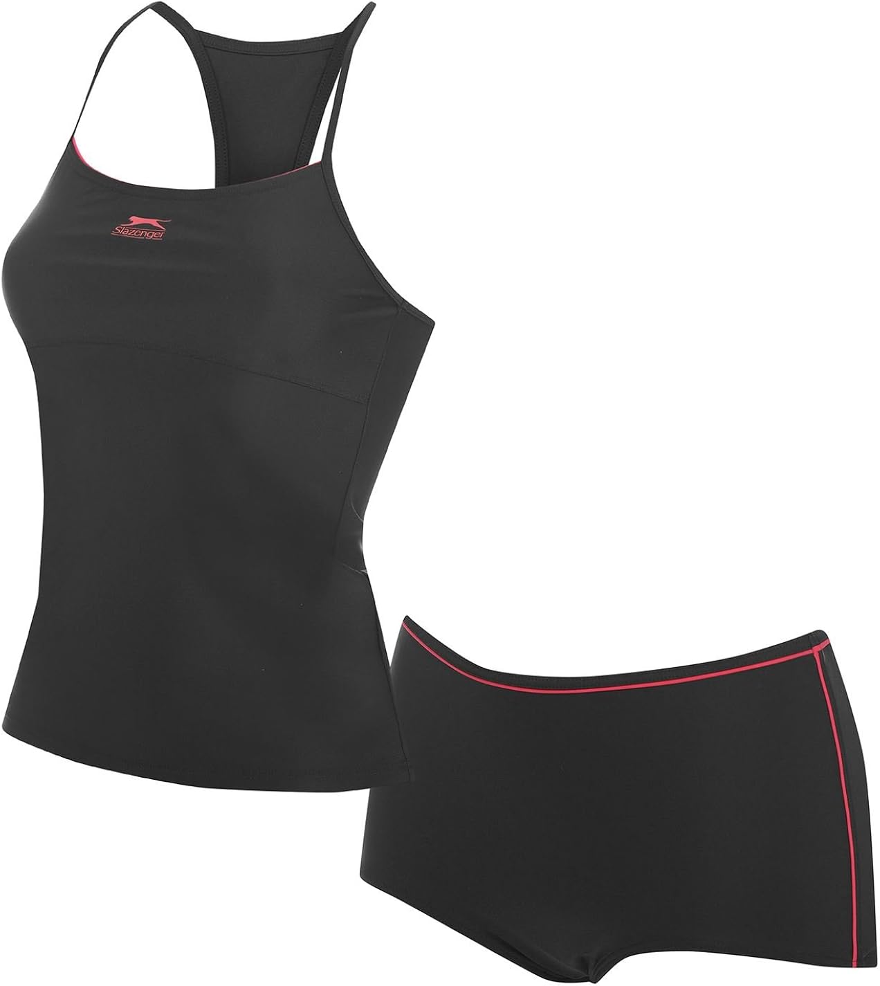 Slazenger Womens Tankini Set Black 8 (XS) Amazon.co.uk Clothing