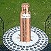 Prisha India Craft Pure Copper Water Bottle/Handmade Leak Proof Copper Vessel for Travel/Jointfree Insulated Copper Thermos with Ayurvedic Health Benefits, 30 Ounce