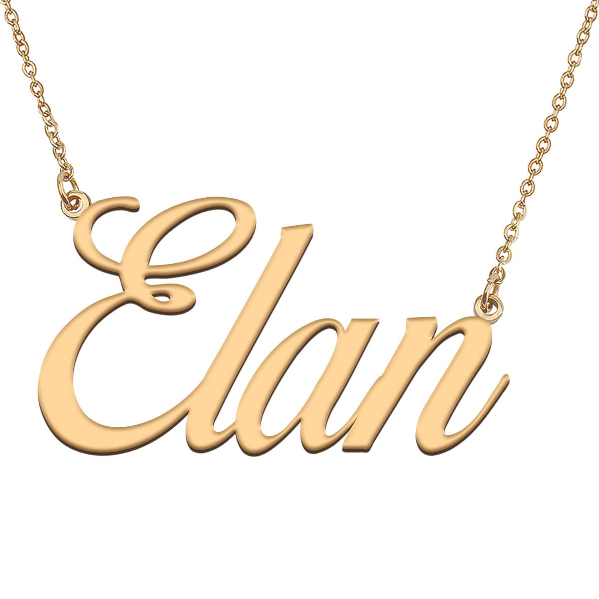 HUAN XUN Customized Custom Simple Any Name Necklace