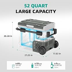 Alpicool Portable Refrigerator for Car, 12 Volt