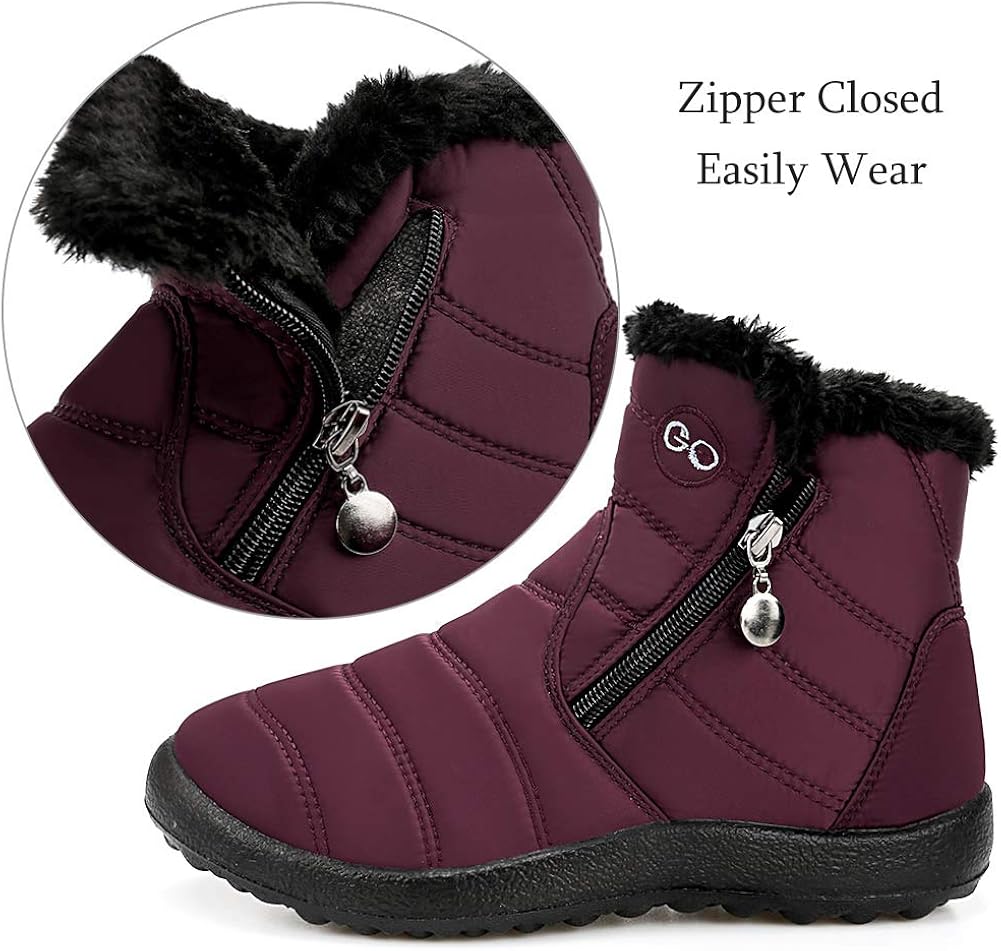 short fur lined winter boots