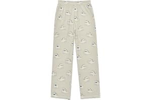 Emelivor Seals Animal Beige Pajama Pants Soft Pajama Bottoms with 2 Pockets Lounge Pants S