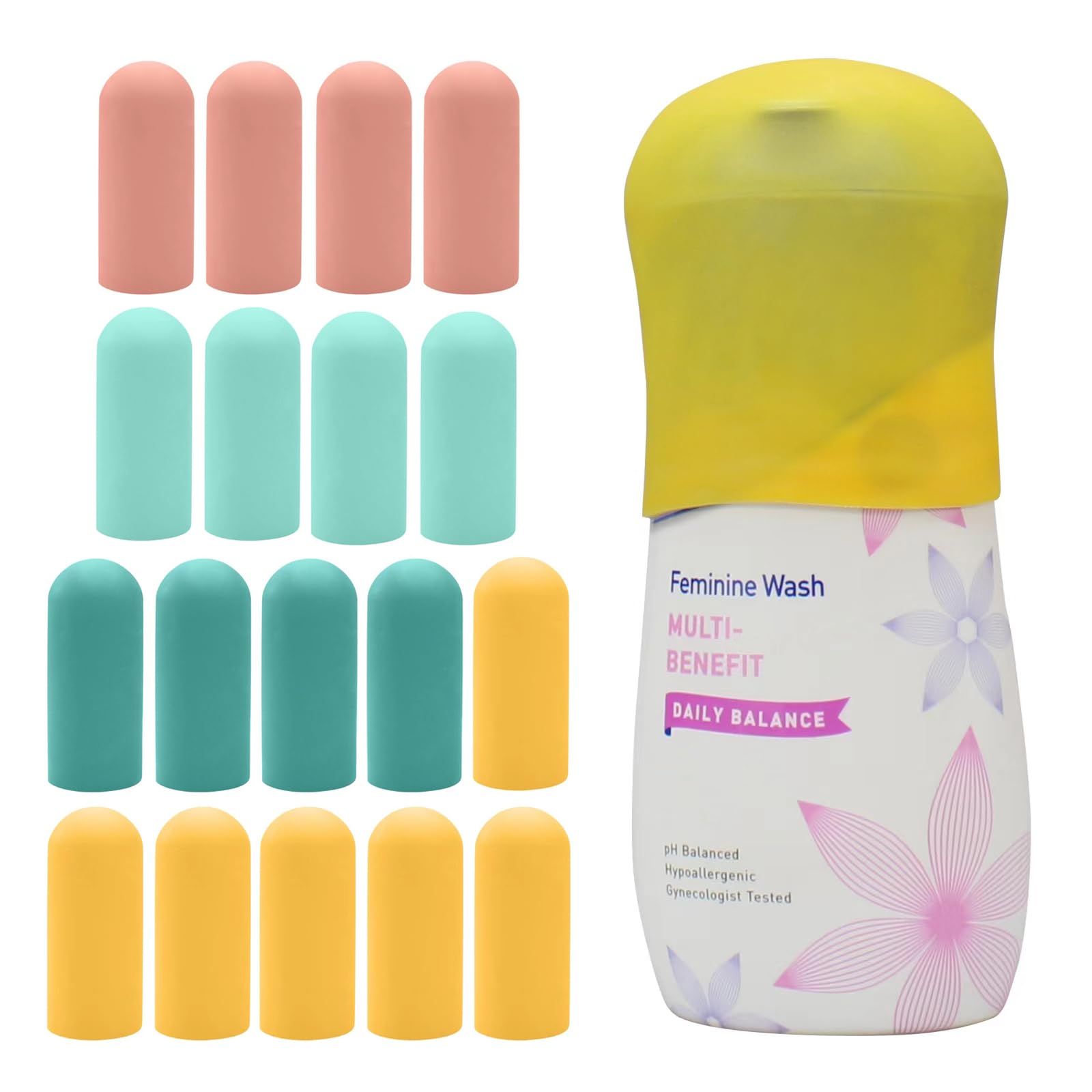 Photo 1 of 18 Pack Silicone Bottle Covers Travel Essentials for Women Men, Beach Vacation Essentials, Travel Size Toiletries Accessories, Cruise Ship Essentials 2025, Must Haves, Leak Proofing
