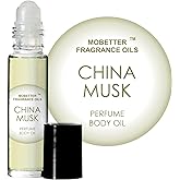 MOBETTER FRAGRANCE OILS China Musk Perfume Body Oil 0.33 Oz Roll On Glass Bottle