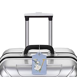 2 PCS Flower Lette V Luggage Tag for Suitcases