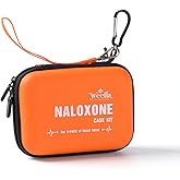 weefla Empty Naloxone Carry Case Kit, Fits 2 Pack Nasal Sprays, for Opioid Overdose Emergency, High-Visibility, Shock & Crush Resistant, Easy to Clean, for First Responder & LEO (Small, No Naloxone)