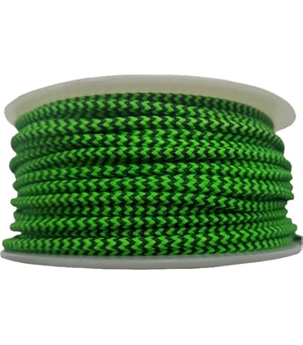 BCY Size 23 Loop Rope - Neon Green, 100 Feet, Spectra Covered For High Durability