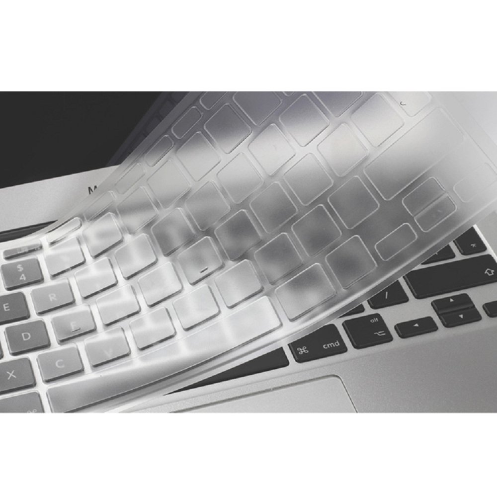 Se7enline Compatible with Clear Macbook Keyboard Cover Skin (EU/UK Layout) for MacBook Air 13" & MacBook Pro 13" 15" 17 with/without Retina Display (Not fit 2016/2017/2018 Macbook Pro), Transparent