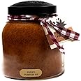 A Cheerful Giver — Papa's Pumpkin Pie - 34oz Papa Scented Candle Jar with Lid - Keepers of the Light - 155 Hours of Burn Time, Gift for Women, Brown