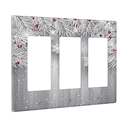 Christmas Snowflake Planks Triple Rocker Light
