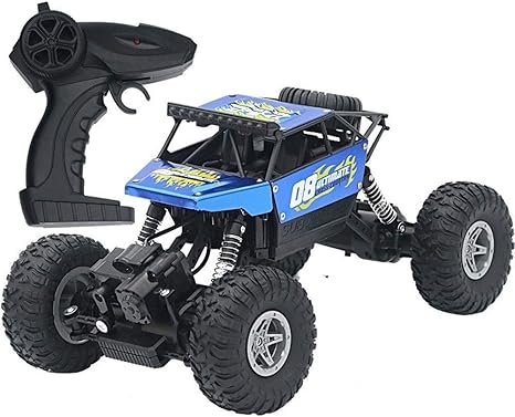 Amazon Co Jp Rcoo Rcカー 1 14スケール2 4ghzワイヤレス充電式の合金の車のボディビッグフット車rcトラック2 4ghzの4wd高速1時18 Rcリモートラジオコントロールロック電気自動車の高速レースのクローラトラック ホーム キッチン