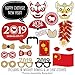 Chinese New Year - 2019 Year The Pig Photo Booth Props Kit - 20 Count