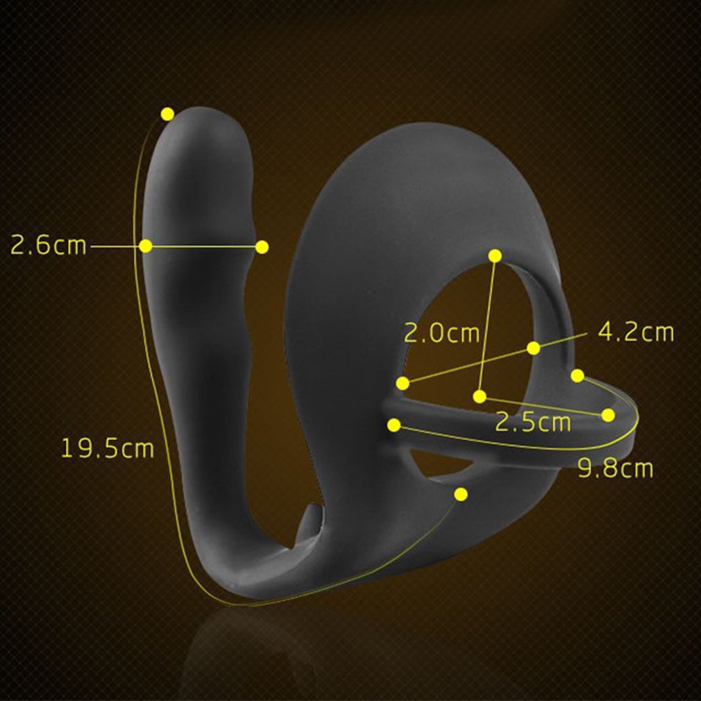 Careshine Mâle Prostate Massager Silicone Butt Plug P-Spot Cock Ring Sex Toy Pour Homme