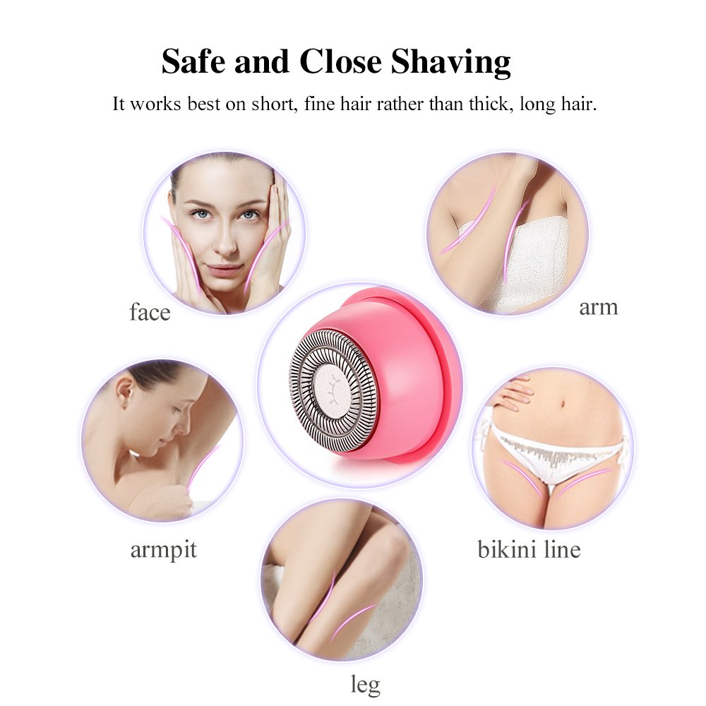 TOUCHBeauty Bikini Trimmer 2 in 1 Women Hair Shaver Removal Electric Razor for Wet and Dry Shaving, Great for Body Face Bikini Arm Areas TB-1653