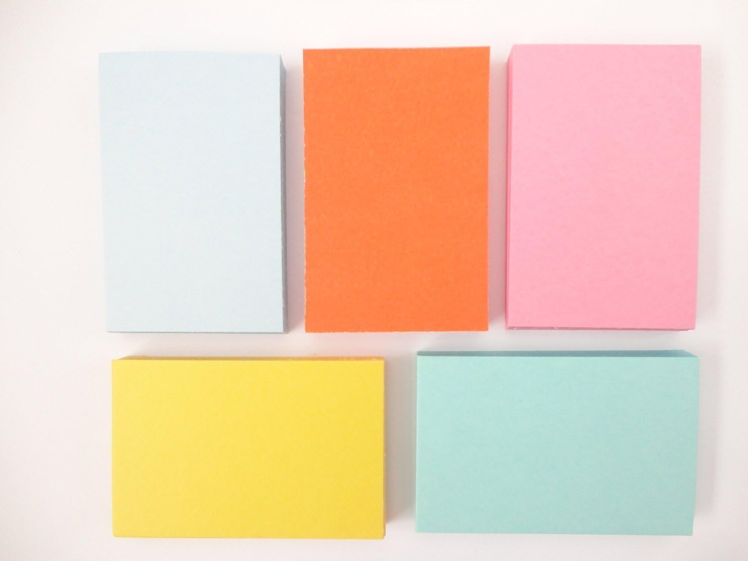 Flash Cards Pack of 250 pieces in 5 Distinct Colours - Best Grade 160gsm CARD - Size 100mm x 74mm - A7 - by PARTY DECOR - Image 3