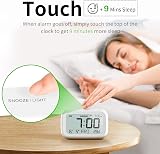 DOOMAY Digital Alarm Clock Bedside Battery Powered with LCD Backlight view 4