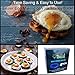 YumYum Utensils Silicone Egg Rings. Blue 4-pk