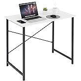 SageNest Computer Desk 32 Inch, Simple Home Office Desk Study Writing Table, Sturdy Metal Frame, Scratch-Resistant MDF Deskto