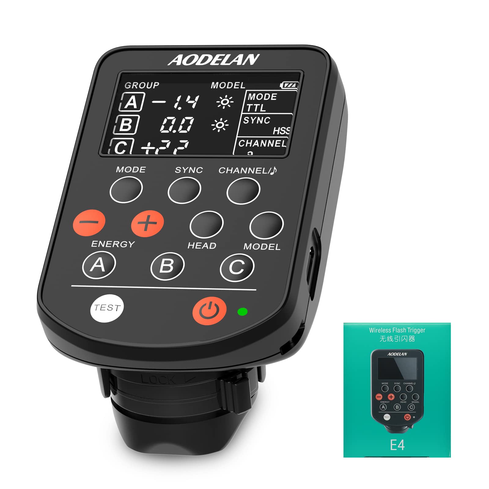 AODELAN TTL Wireless Flash Trigger, 2.4G 1/8000s HSS Flash Transmitter for Canon, Replaces Profoto Air Remote TTL, Compatible for Profoto A1, D2, Pro-10, B10