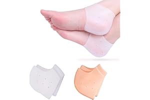 RooRuns Gel Heel Protectors for Achilles Tendinitis, Blister, Heel Pain, Plantar Fasciitis