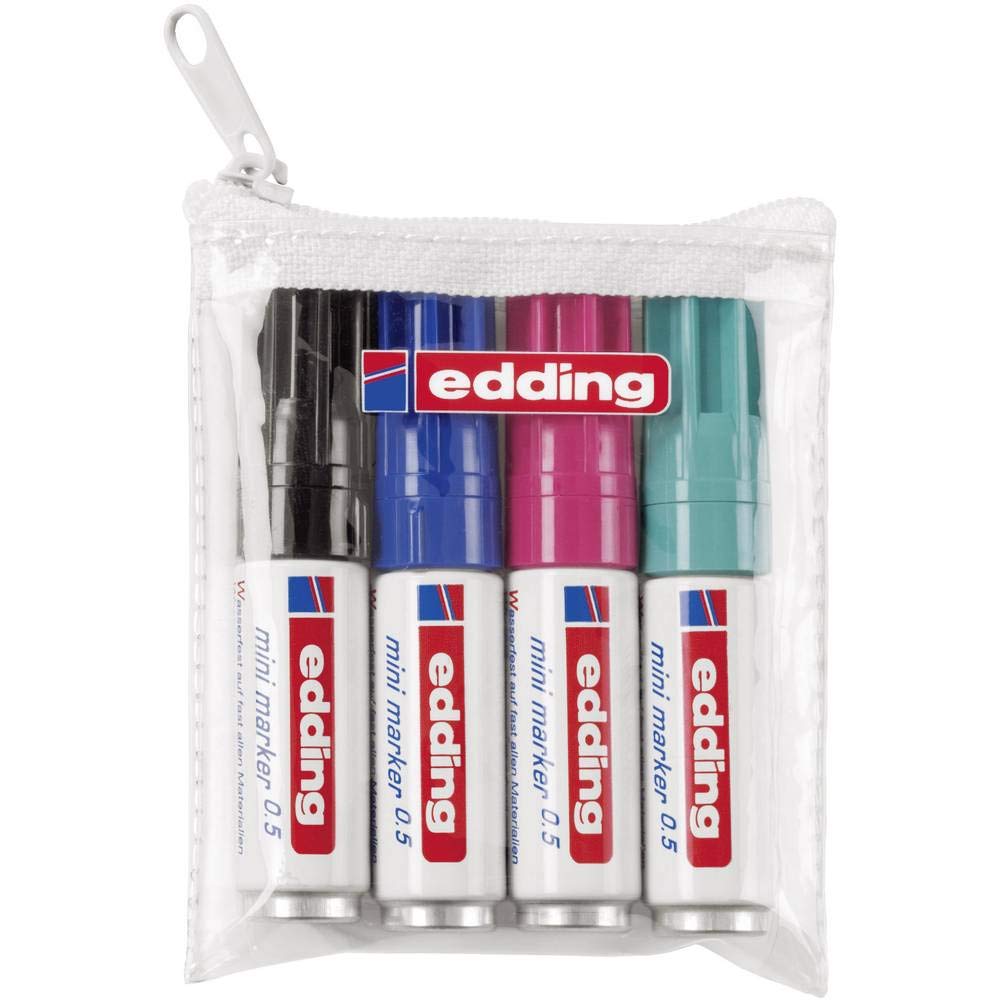 Edding 4-05-4 Mini Permanent Marker 0.5 Stroke Width 1.5 - 3 mm Black