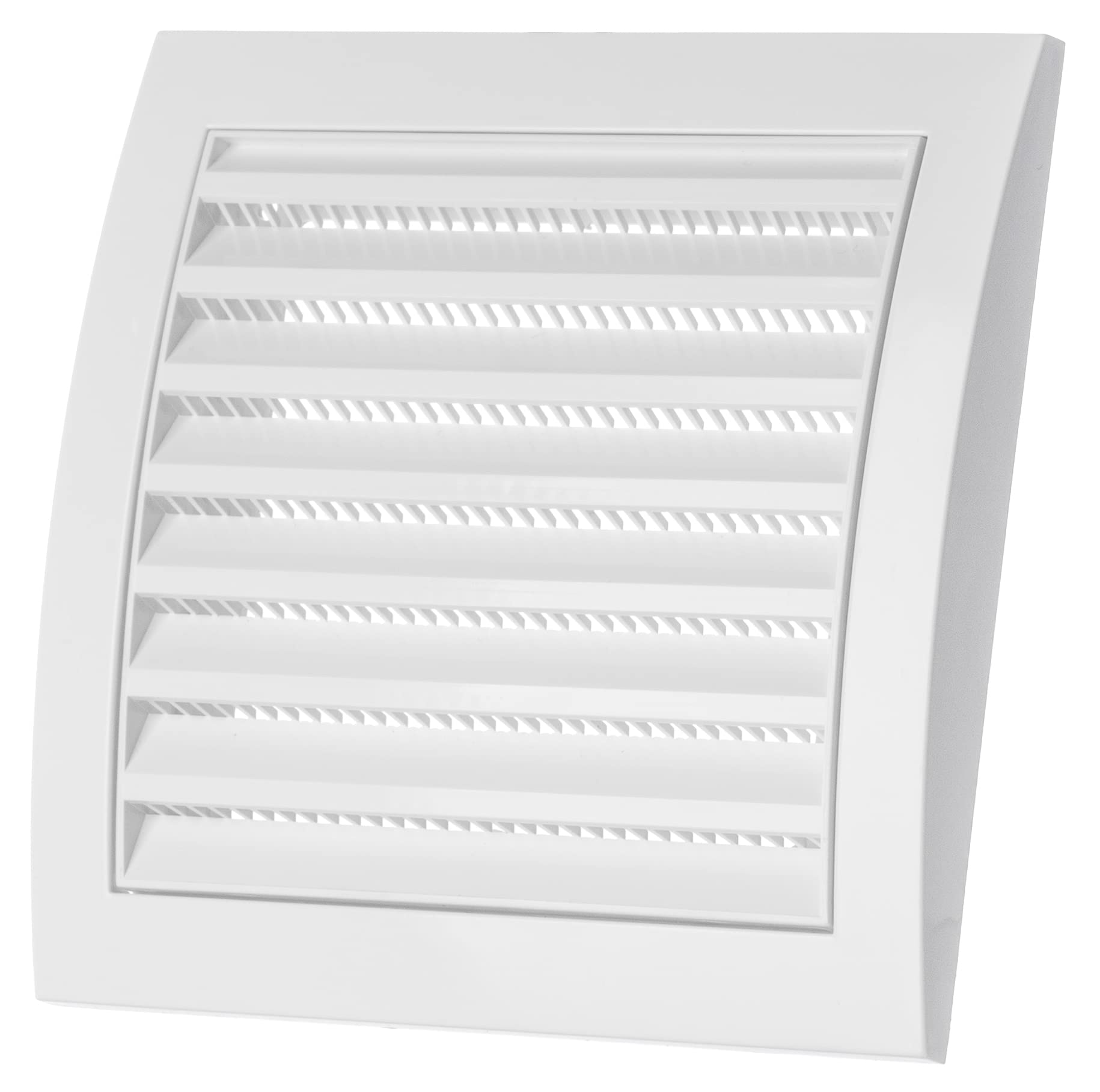 LIRAST 150x150mm / 6x6 inch White ABS Plastic Ventilation Grille - Air Vent Cover with Anti-Insect Mesh