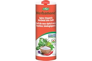 A.Vogel Herbamare Spicy - Herbed Sea Salt Infused with Fresh Organic Herbs and Vegetables - 1/3 Less Salt - Non-GMO Project C