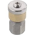Erie Tools Rotating 1/8" Drain Cleaning Nozzle 3.5 Orifice 4000 PSI Stainless Steel for Sewer Pipe Water Jetter