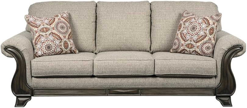 Amazon Com Benchcraft Claremorris Traditional Upholstered Sofa