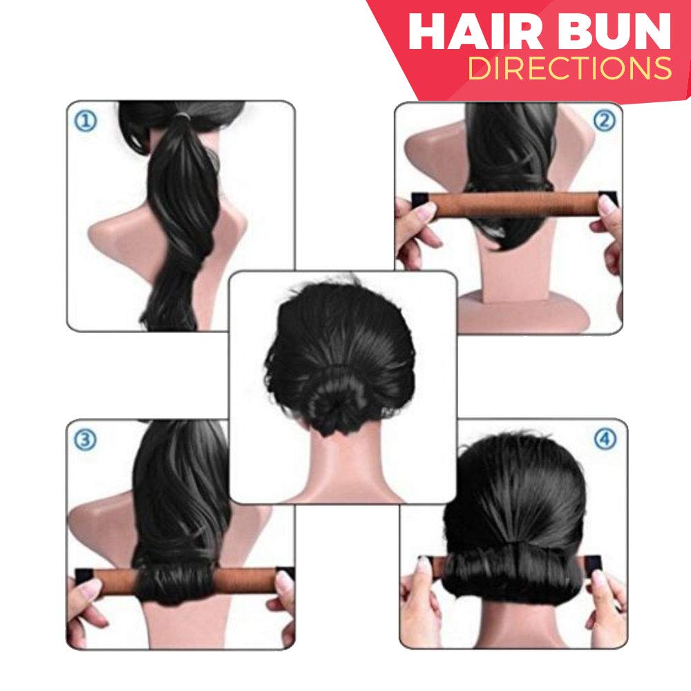 Amazon Com Hawwwy 3 Piece Hair Bun Maker Easy Fast Snap Roll Bun